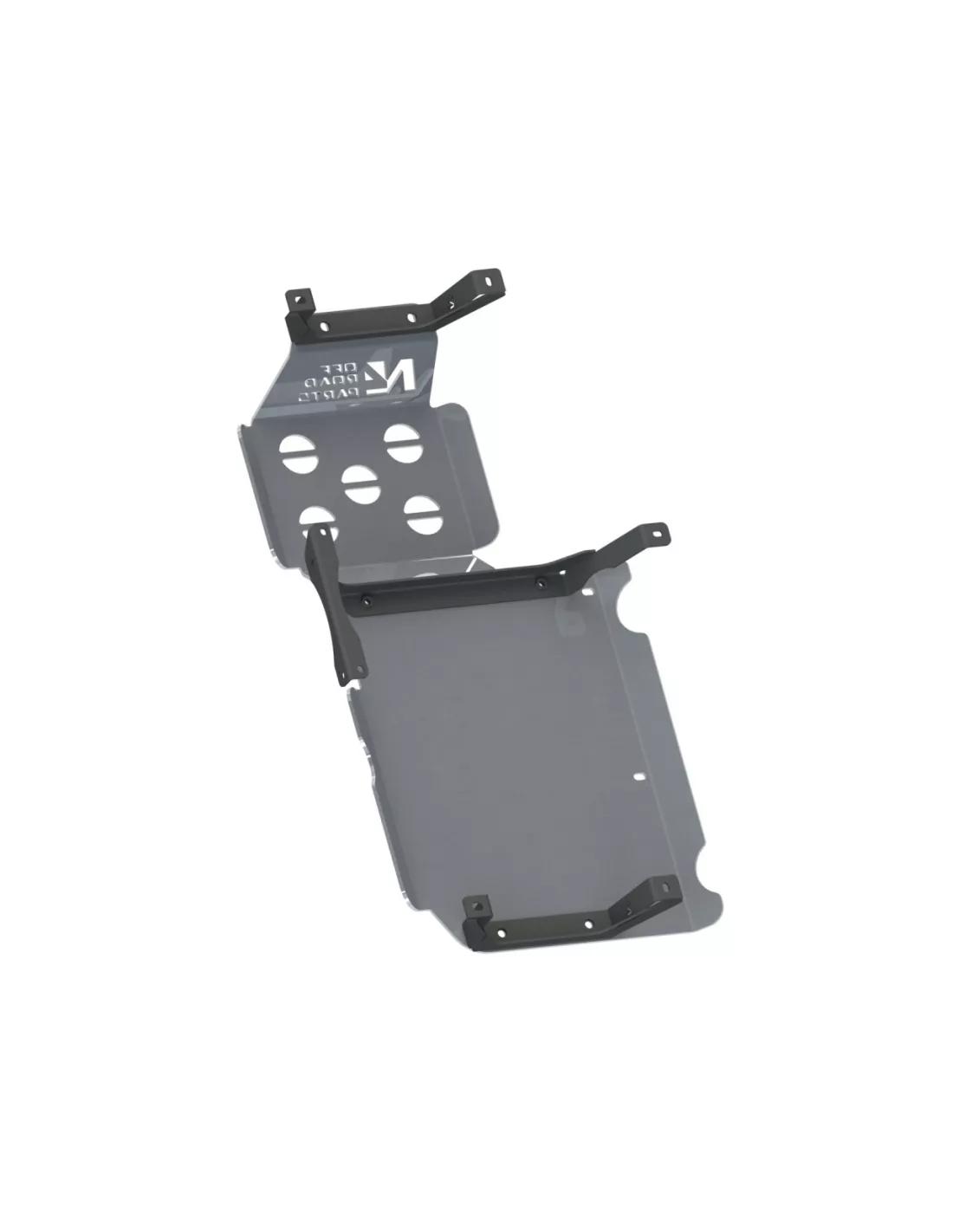 Ski protection réservoir et silencieux arrière aluminium 6mm Dacia