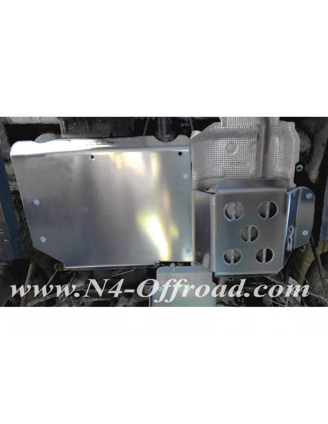 Ski tankbescherming en achterdemper aluminium 6mm Dacia