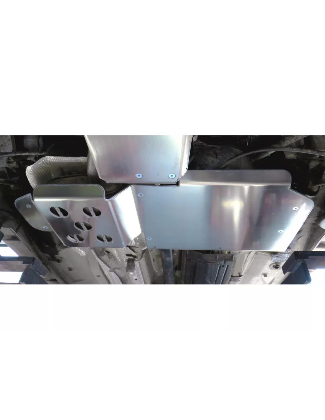 Skischankschutz und hinterer Schalldämpfer Aluminium 6mm Dacia