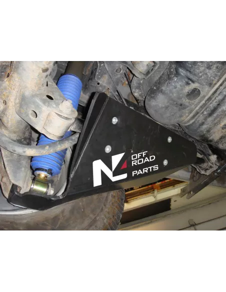 Paire de protections amortisseurs arrières en PEHD de 8mm pour Toyota