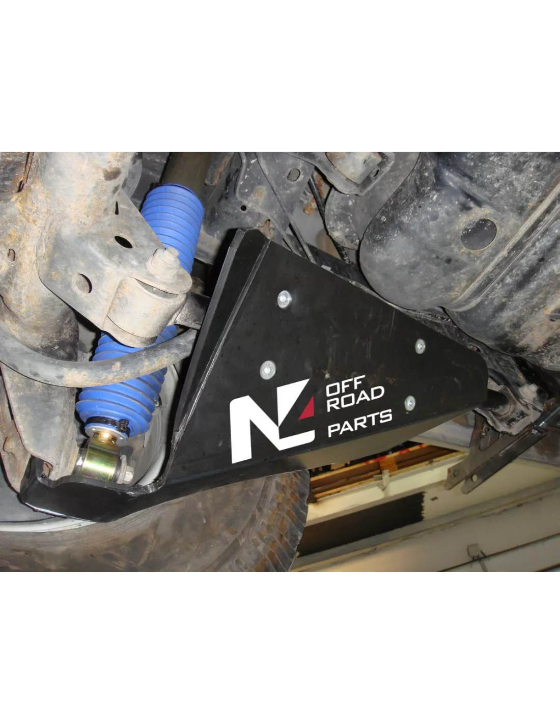 Paire de protections amortisseurs arrières en PEHD de 8mm pour Toyota