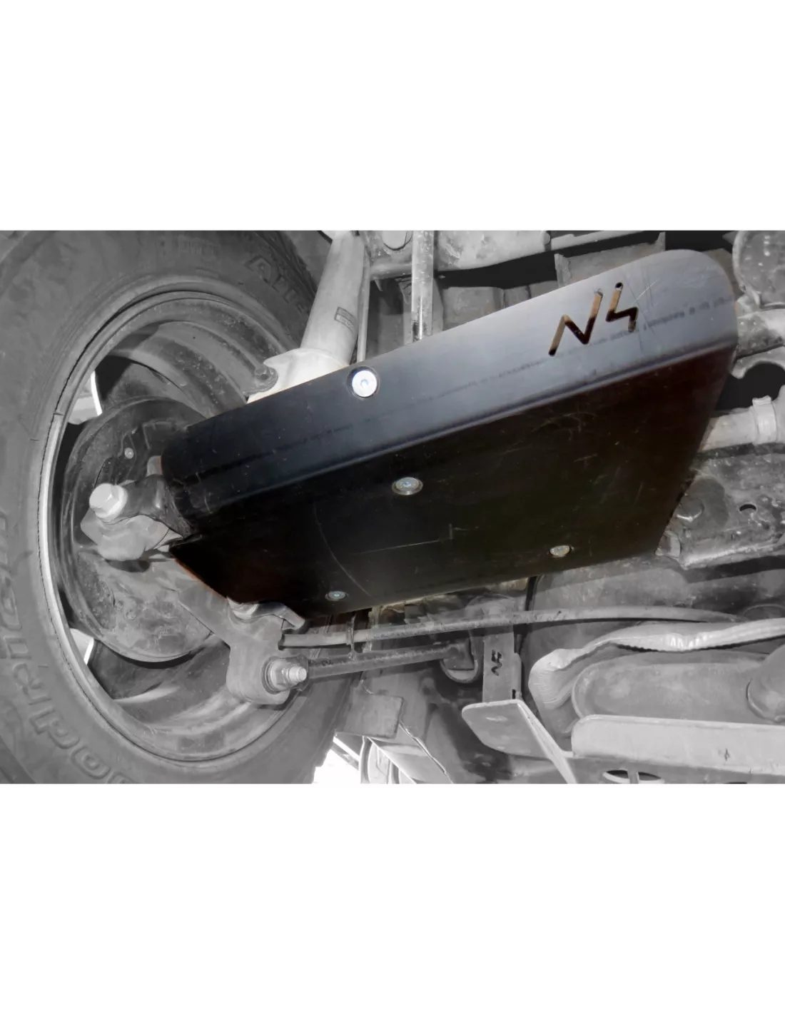 Paire de protections de triangles arrières en PEHD de 6mm pour Dacia