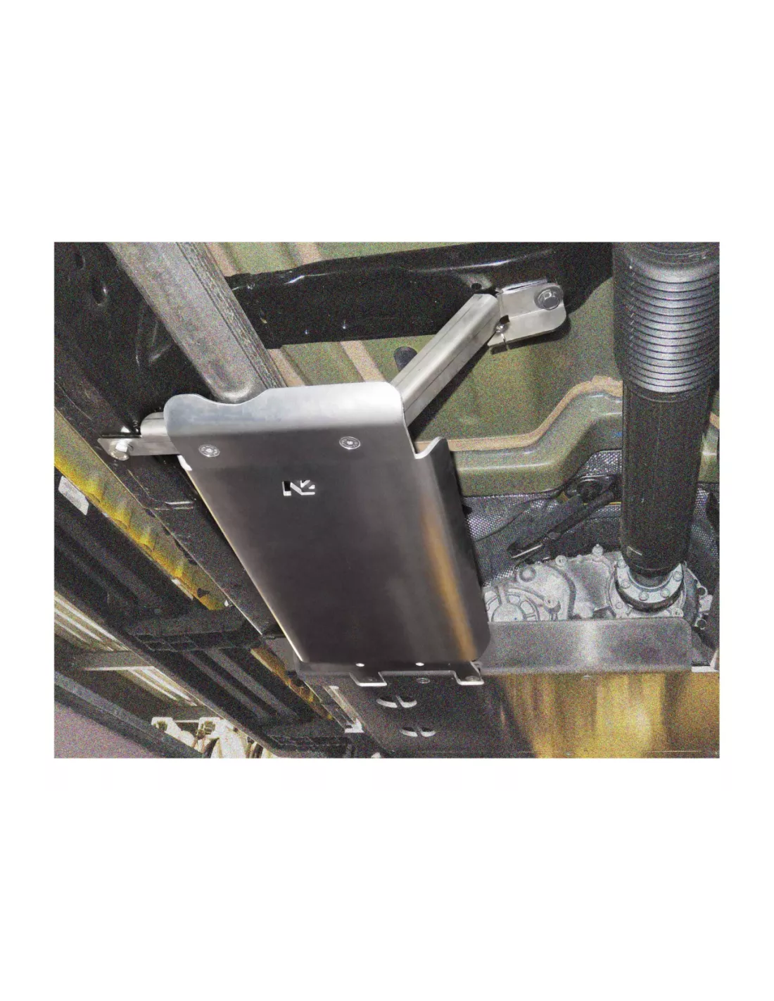 Ski de protection de silencieux central en aluminium de 6mm pour Jeep