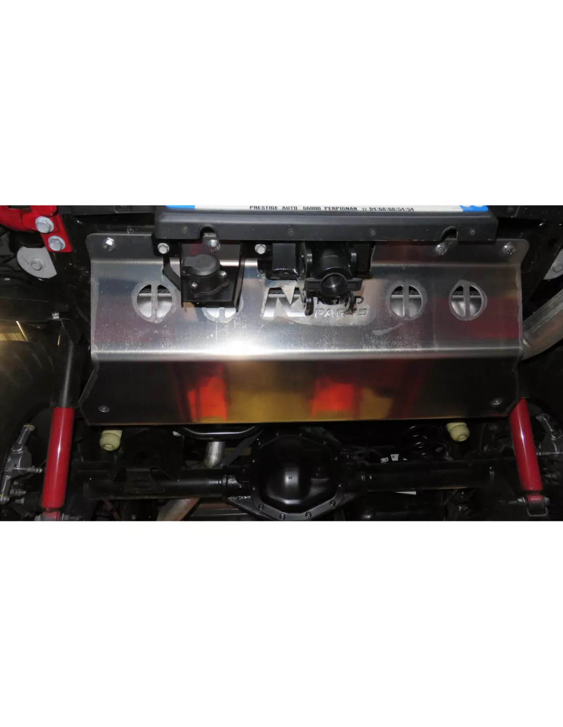 6mm Aluminium Rückenschalldämpfer Skifahren für Jeep