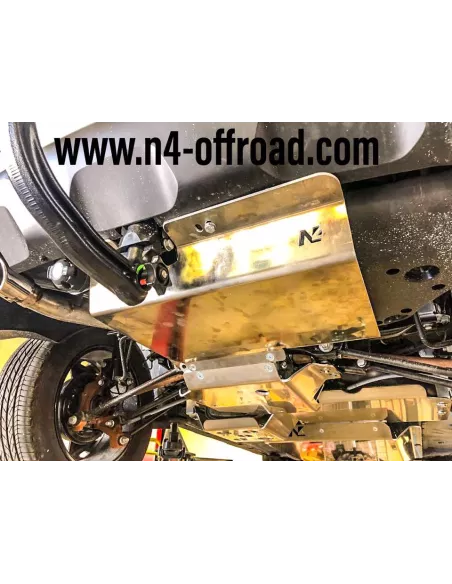 Ski protection pare-chocs arrière aluminium 6mm Dacia Duster 4x4