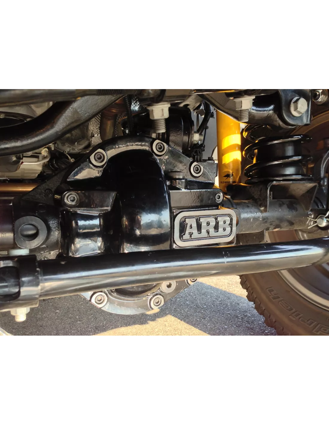 Coquille de protection noire ARB pont DANA 30 Jeep Wrangler et