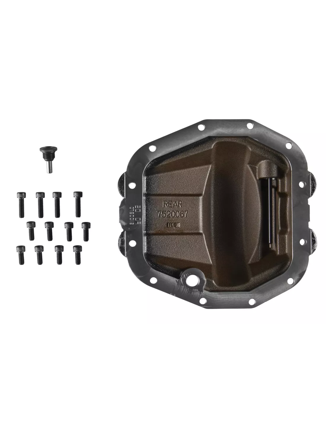 DIFF COVER JL RUIBCON REAR BLACK ARB - accessoire 4x4
