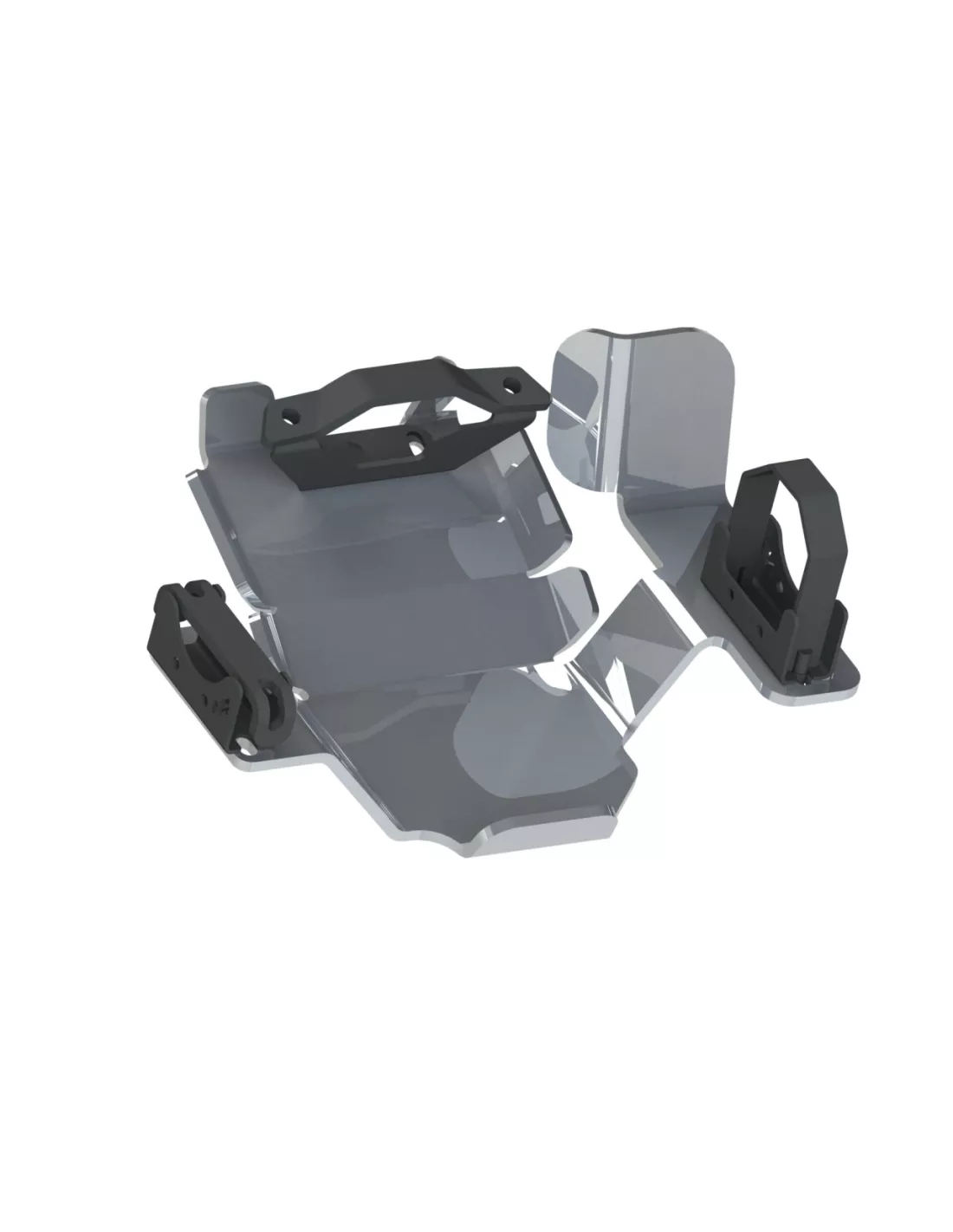 Ski protection nez pont arrière aluminium 8mm Toyota Land Cruiser