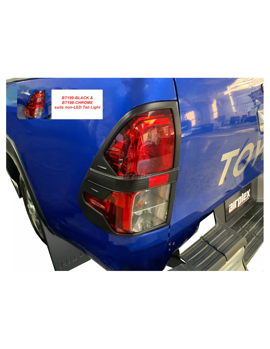 Schutz ARR leuchtet schwarz Hilux Revo AIRPLEX - 4x4 Zubehör