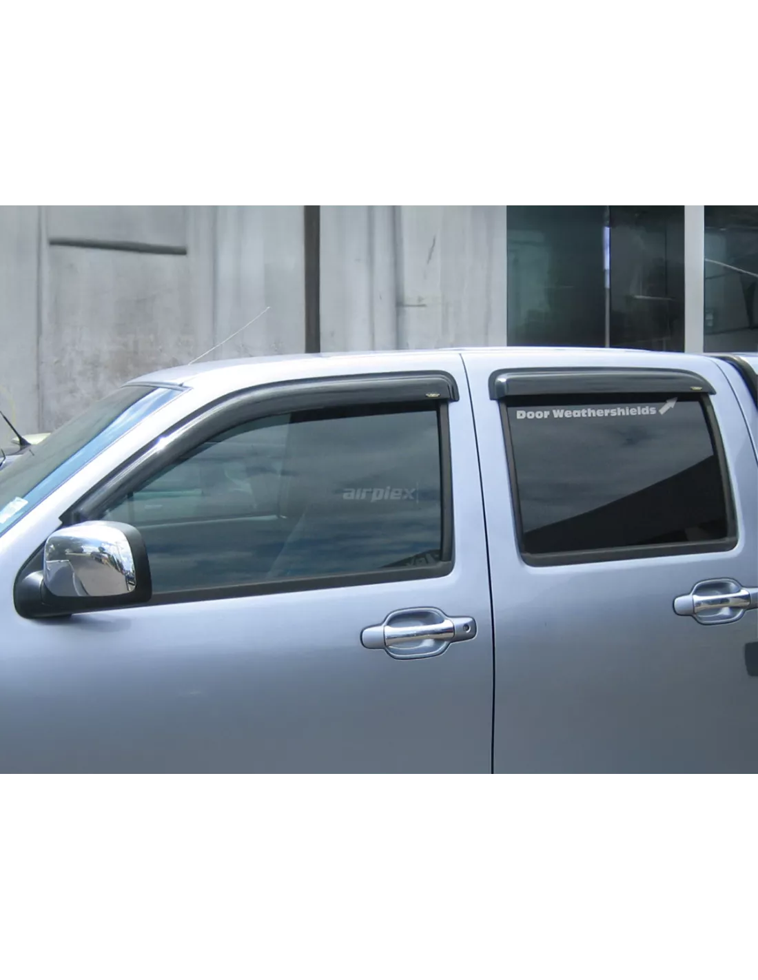 Jeu 4 déflecteurs vitre avant et arrière Isuzu Dmax 2007-2011 AIRPLEX