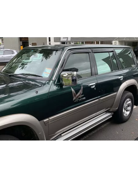 Jeu 4 déflecteurs vitre avant et arrière Nissan Patrol GR Y61 AIRPLEX