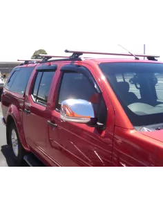 Spiel 4 Vorder- und Heckscheiben-Leitblechen Nissan Navara D40 AIRPLEX - 2