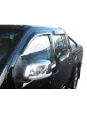 Jeu 4 déflecteurs vitre avant et arrière Nissan Navara D40 AIRPLEX -
