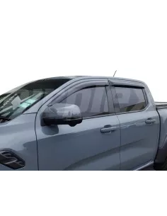 Jeu 4 déflecteurs vitre teintés avant et arrière Ford Ranger T9 VW