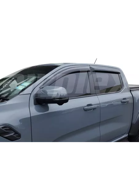 Jeu 4 déflecteurs vitre teintés avant et arrière Ford Ranger T9 VW
