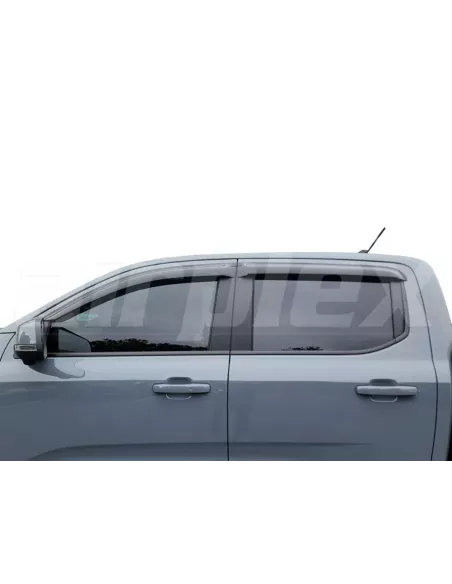 Jeu 4 déflecteurs vitre teintés avant et arrière Ford Ranger T9 VW