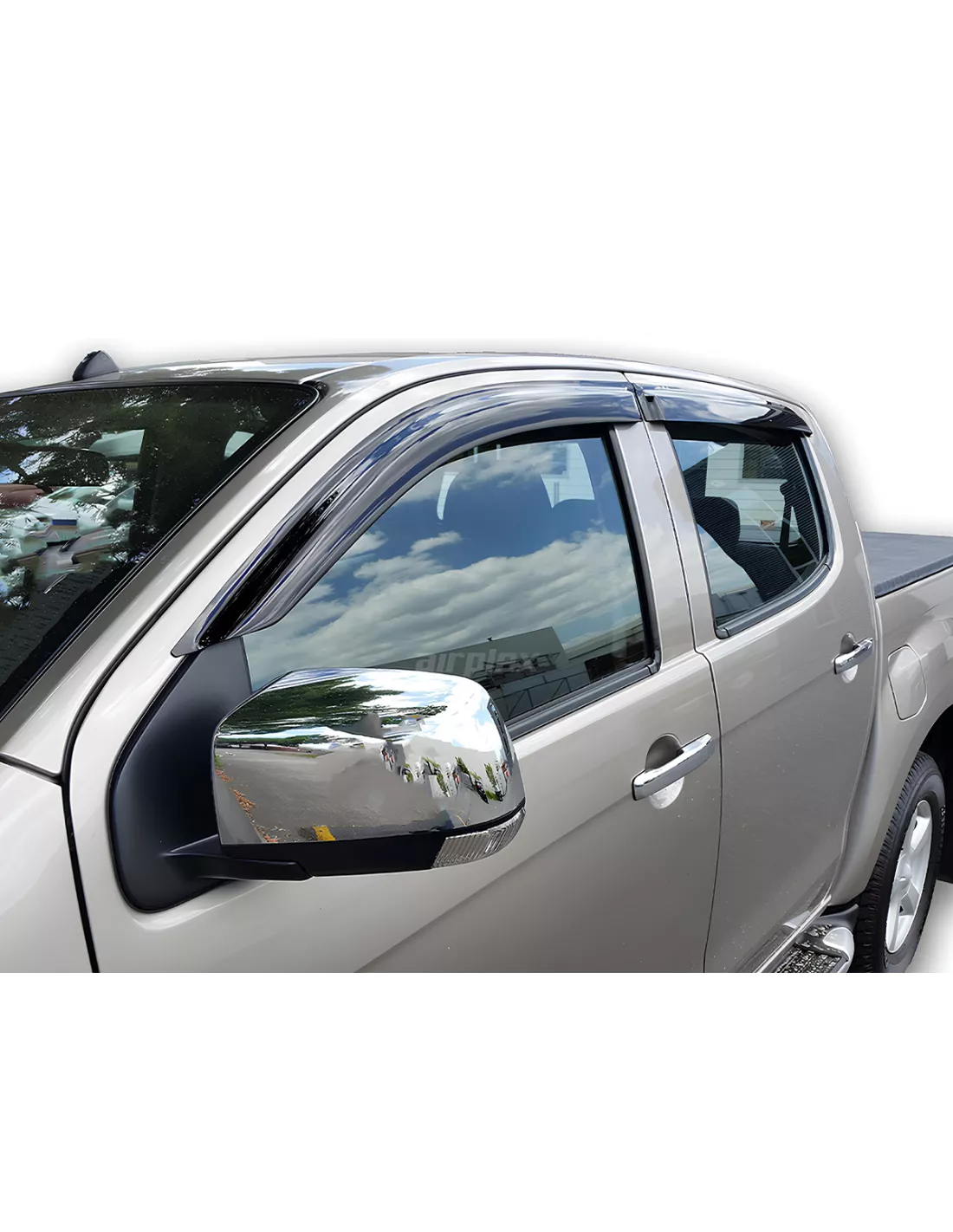 Spiel 4 Deflektoren Front Glas hinten Isuzu Dmax 2012-2020 AIRPLEX -