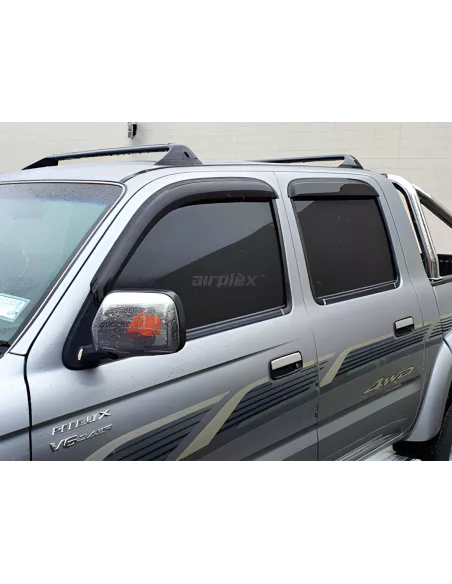 Jeu 4 déflecteurs vitre avant et arrière Toyota Hilux 1998-2004