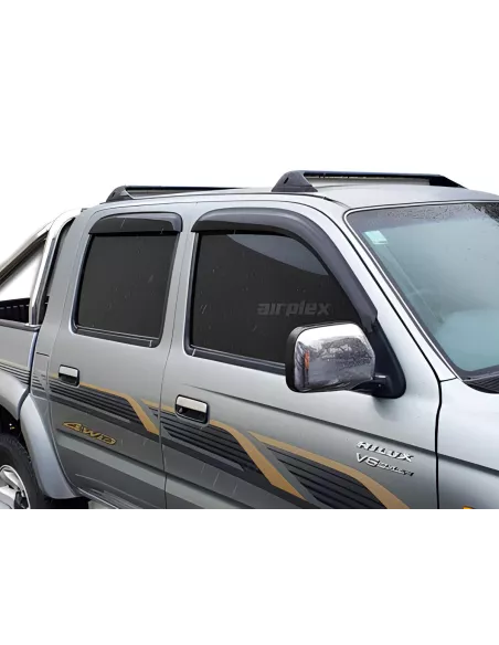Jeu 4 déflecteurs vitre avant et arrière Toyota Hilux 1998-2004