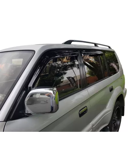 Jeu 4 déflecteurs vitre avant et arrière Toyota KZJ95 KDJ95 AIRPLEX -