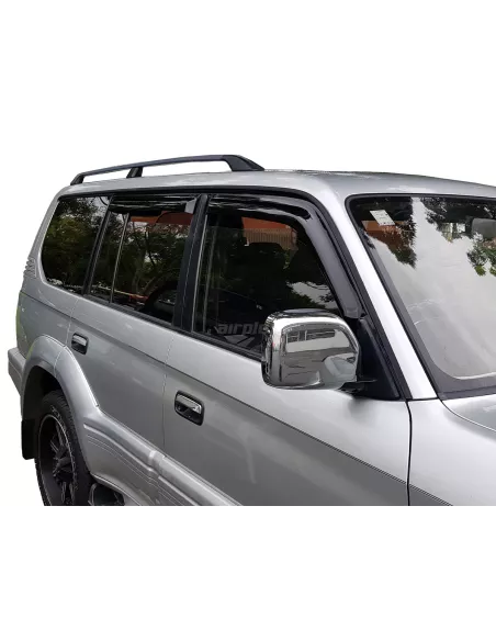 Jeu 4 déflecteurs vitre avant et arrière Toyota KZJ95 KDJ95 AIRPLEX -