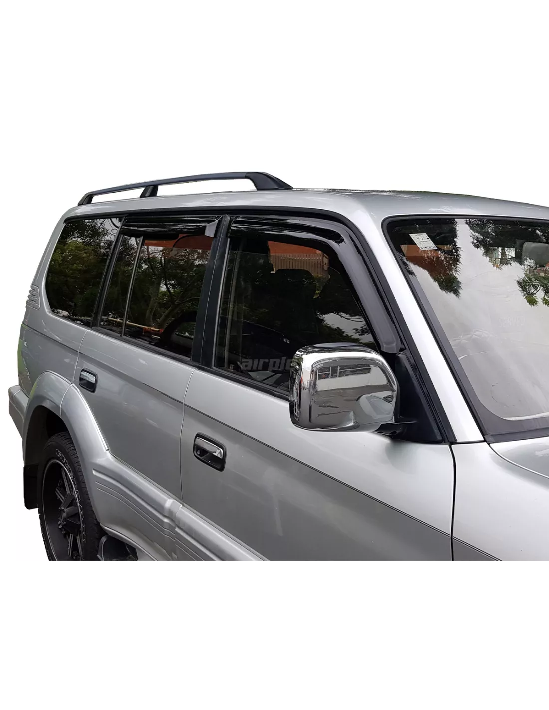 Jeu 4 déflecteurs vitre avant et arrière Toyota KZJ95 KDJ95 AIRPLEX -