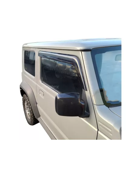 Jeu 2 déflecteurs de vitre avant Jimny après 2018 - montage collé