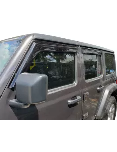 Spiel 4 Front- und Hinterglas-Deflektoren Jeep Wrangler Jl und