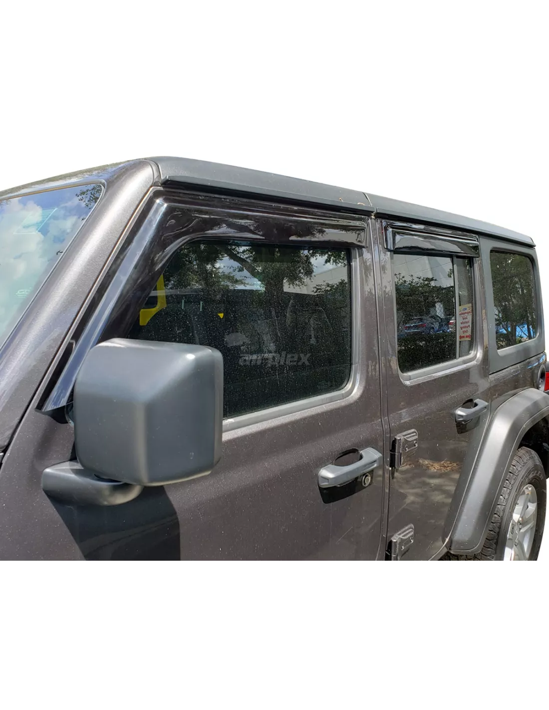 Game 4-voor- en achterste glazen deflectors Jeep Wrangler JL en