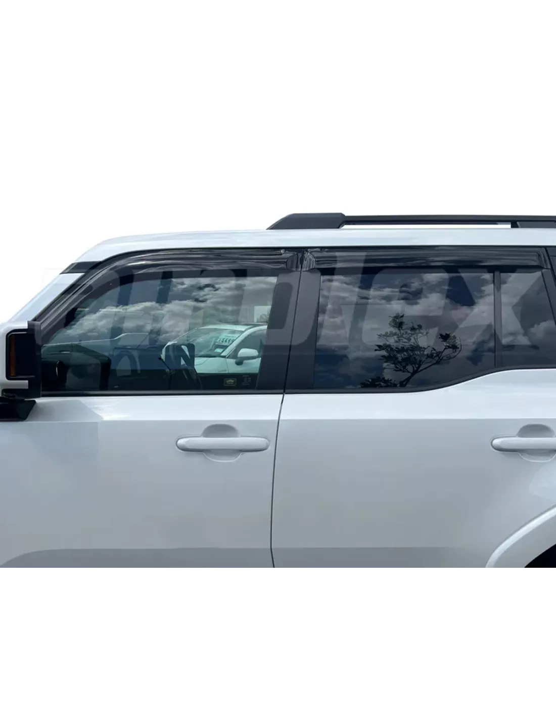 Jeu 4 déflecteurs vitre avant et arrière Toyota Land Cruiser 250