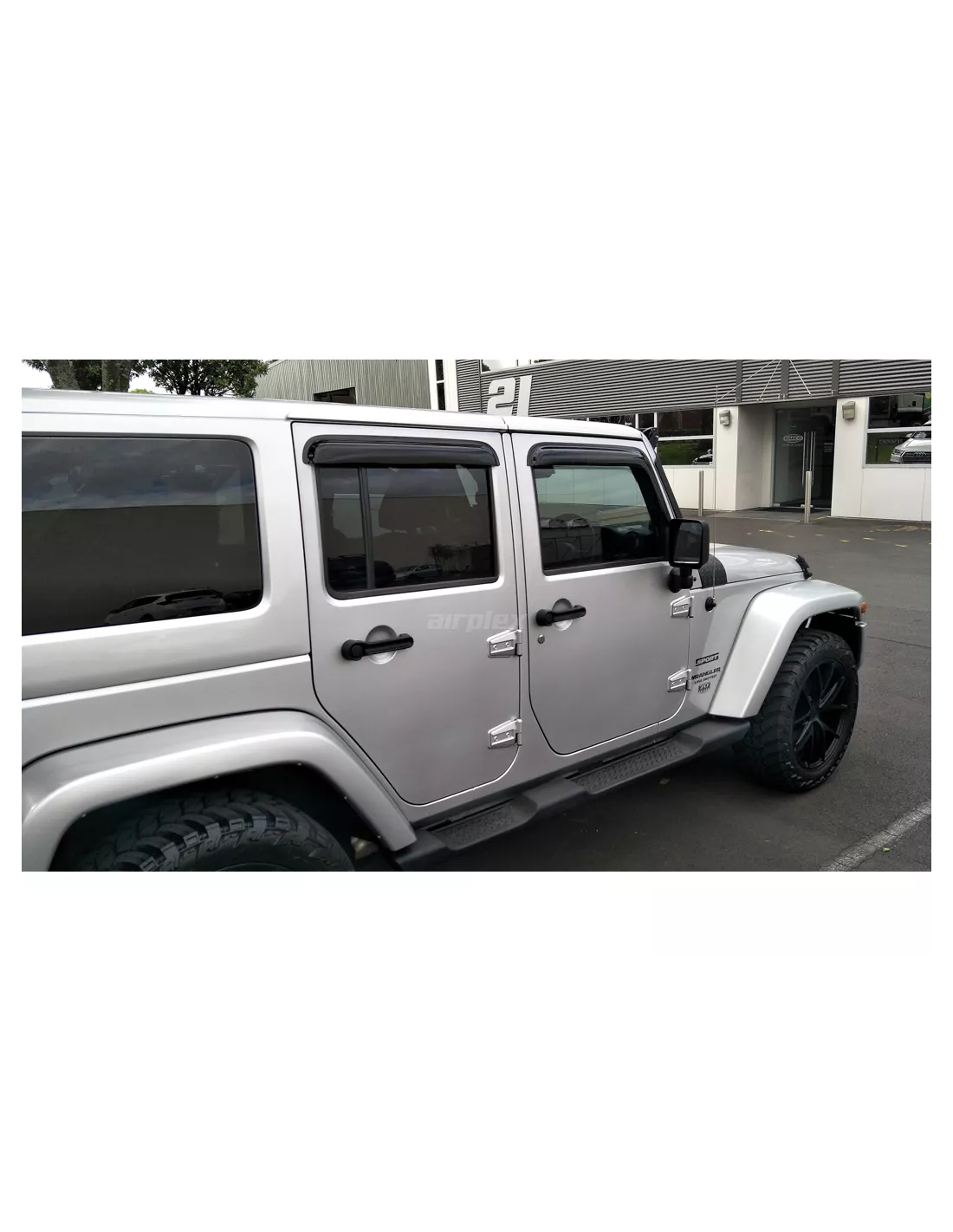 Set von 4 Vorder- und Heckscheibenleitblechen für Wrangler JK -