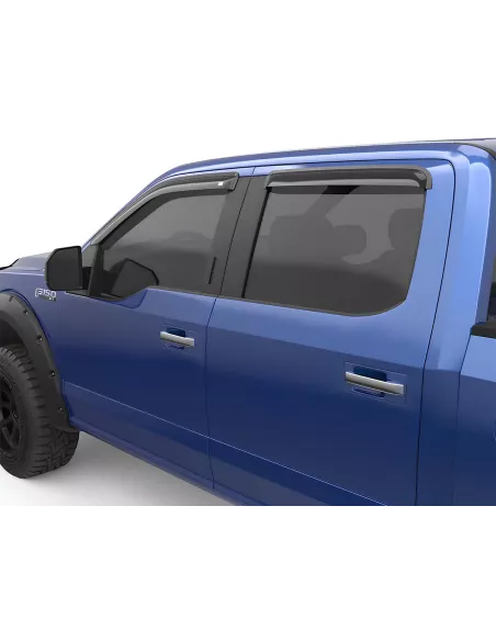 Jeu 4 déflecteurs de vitre avant et arrière EGR Navara D40 - montage