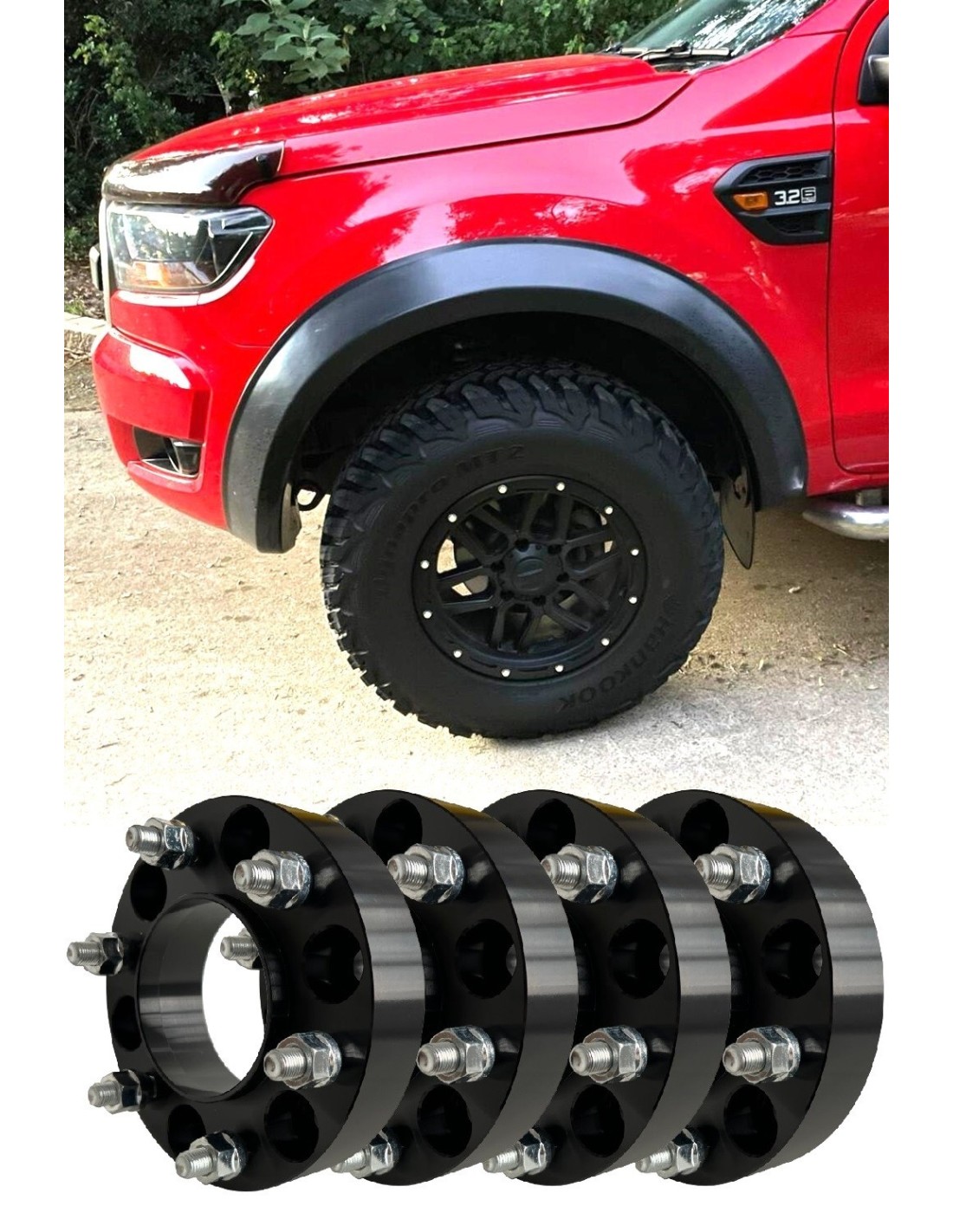 RAPTOR Wing Expansion Pack + Track Extensions 50mm Ford Ranger 2016-2018