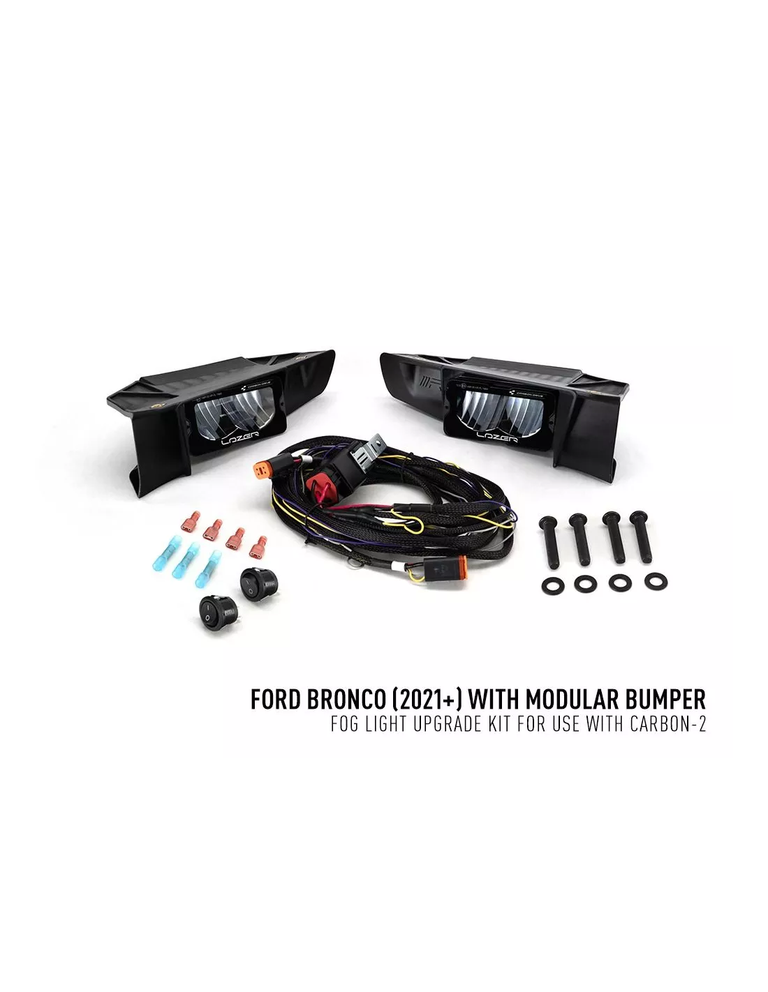 Kit antibrouillards Lazer Carbon-2 Ford Bronco sans antibrouillards