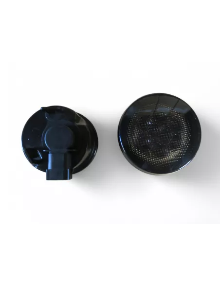 Feux clignotants fumés leds de calandre pour Jeep Wrangler JK - la