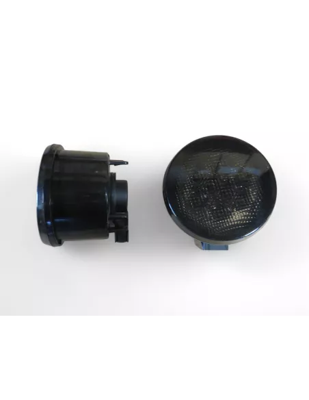 Feux clignotants fumés leds de calandre pour Jeep Wrangler JK - la