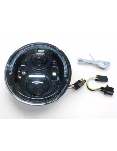 Optique leds rond Ø7 pouces fond noir - Jeep Nissan Land Rover Toyota 2
