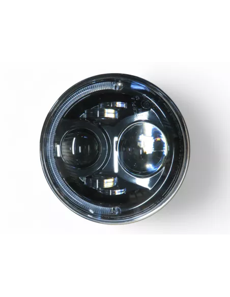 Optique leds rond Ø7 pouces fond noir - Jeep Nissan Land Rover Toyota