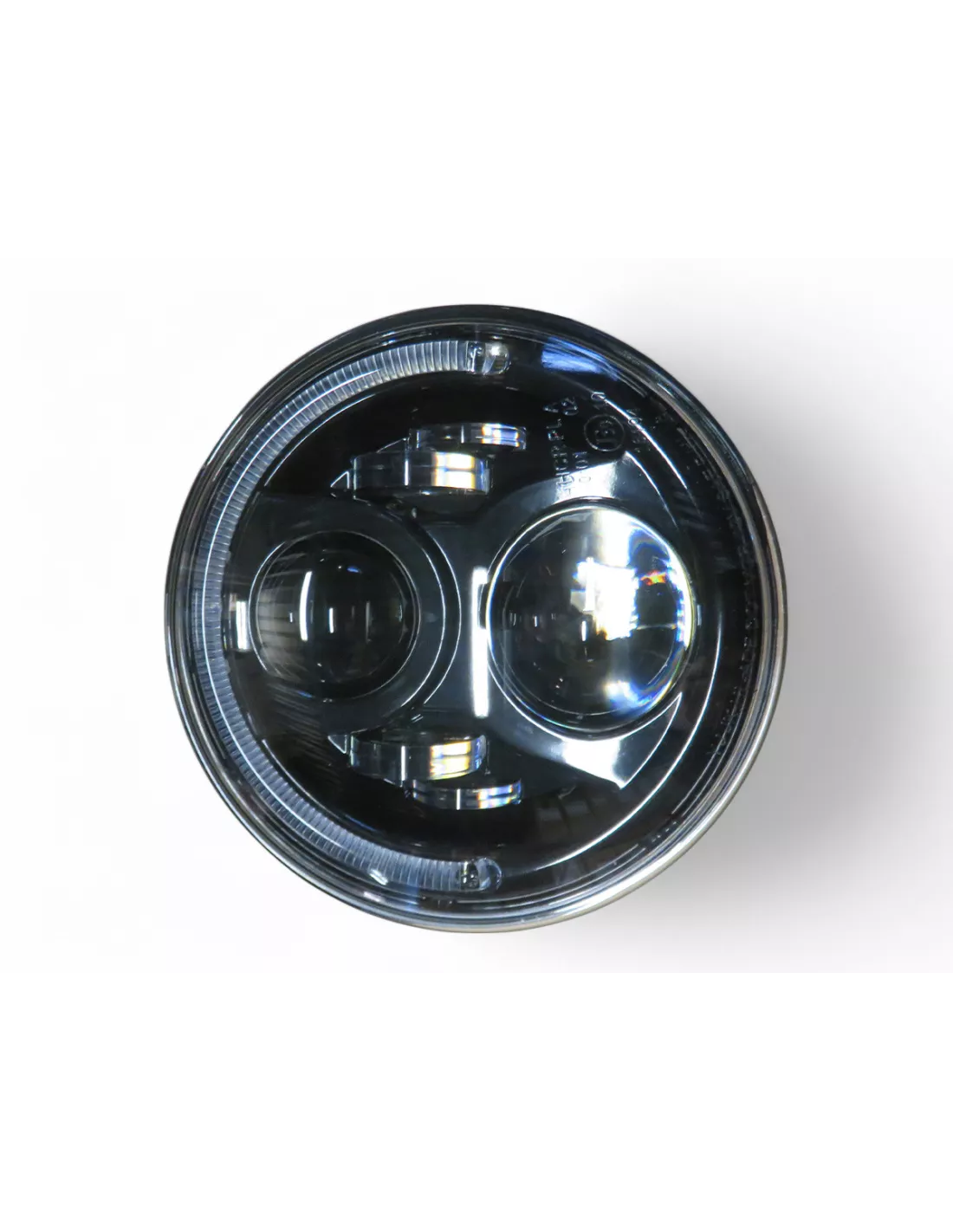 Optique leds rond Ø7 pouces fond noir - Jeep Nissan Land Rover Toyota