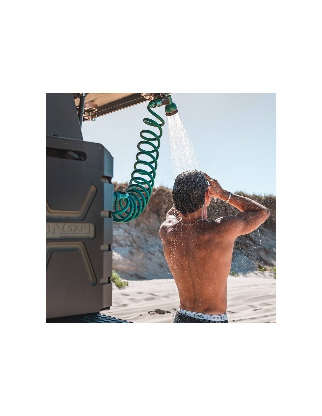 Douche portable 12V Ontap 22L – douche nomade camping, plage et 4x4