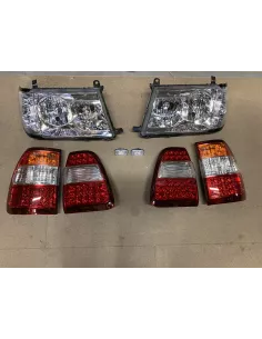 Pack complet feux cristal leds Land Cruiser HDJ100 1998-2003 DEPO -