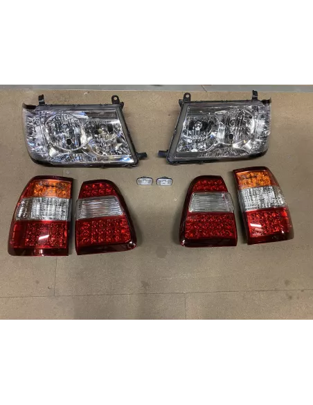 Pack complet feux cristal leds Land Cruiser HDJ100 1998-2003 DEPO -