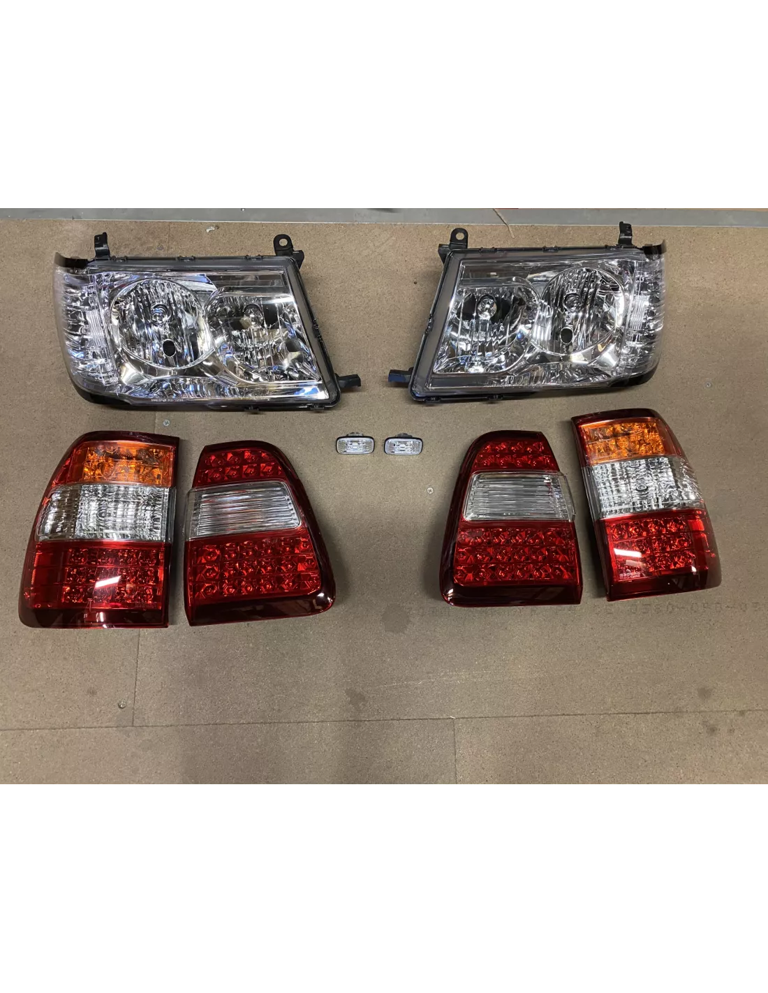 Pack complet feux cristal leds Land Cruiser HDJ100 1998-2003 DEPO -