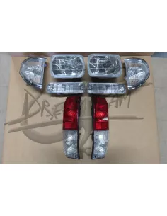 Full Pack Crystal Land Cruiser KZJ7 LJ7 Square Lights DEPO -