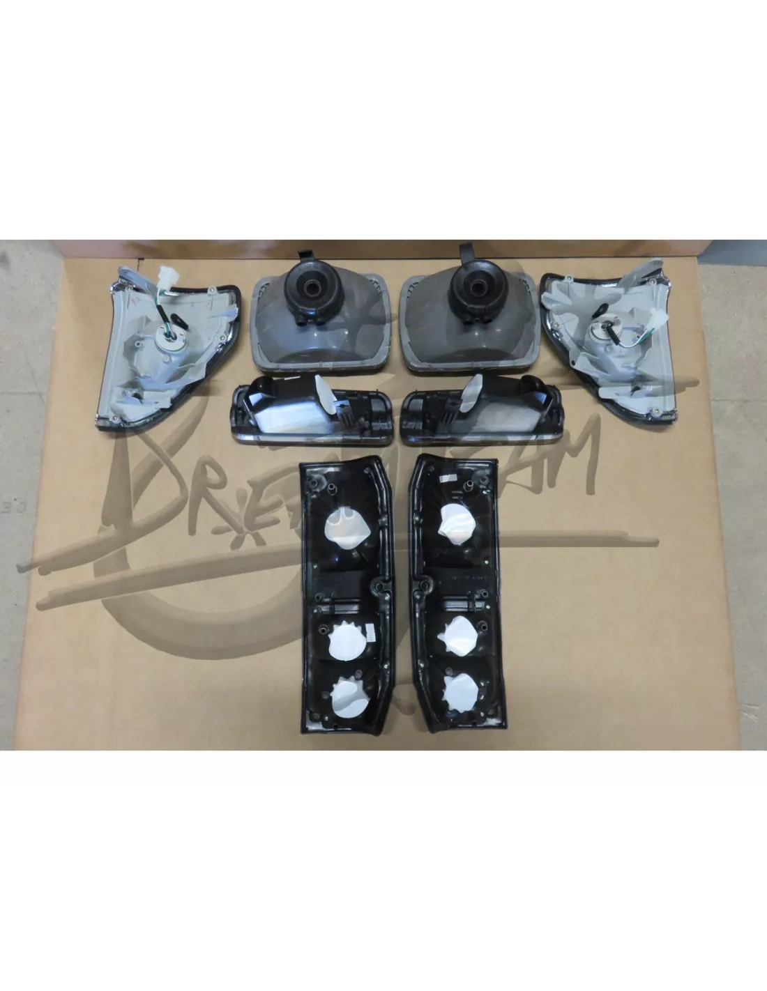 Full Pack Crystal Land Cruiser KZJ7 LJ7 Square Lights DEPO -
