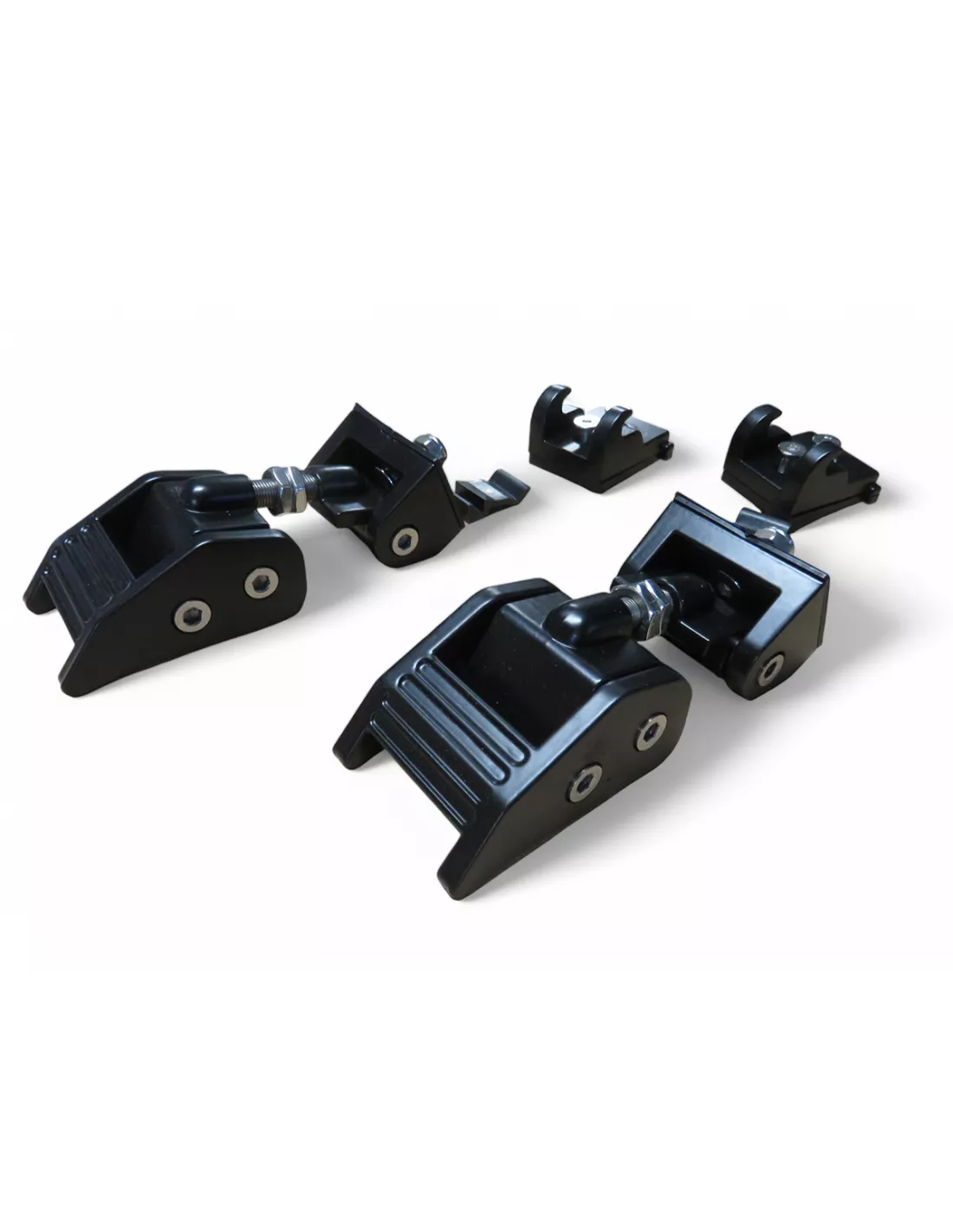 Schwarze eloxierte Aluminium-Hoodies für Jeep Wrangler JK - LA