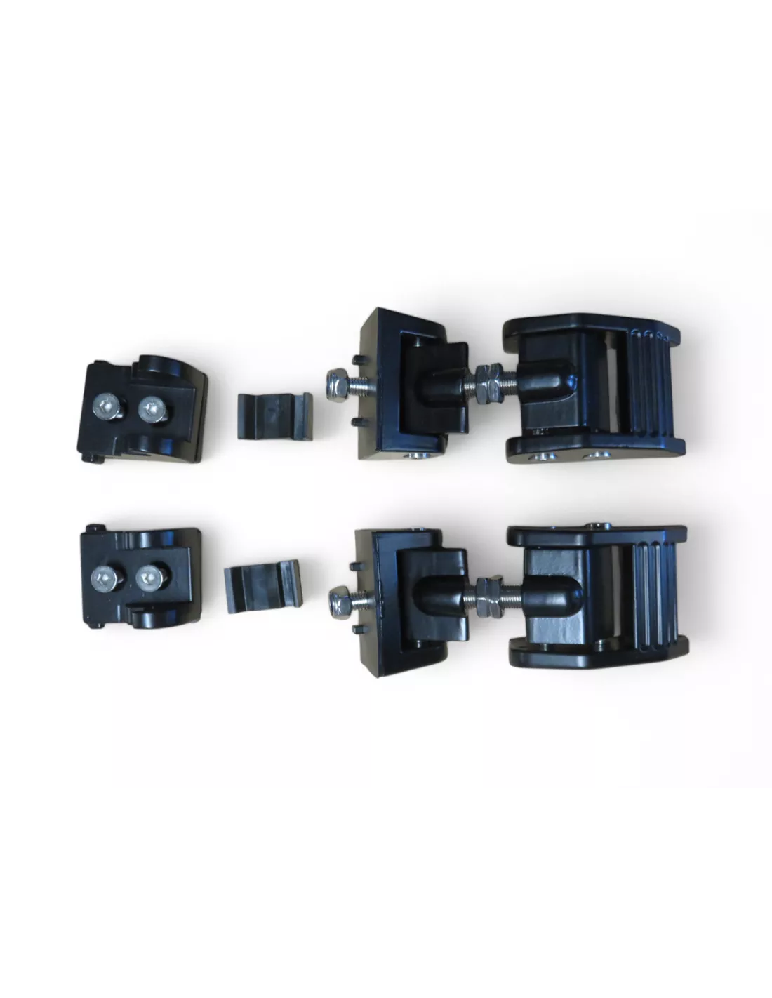Attaches capot en aluminium anodisé noir pour Jeep Wrangler JK - la