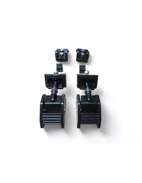 Attaches capot en aluminium anodisé noir pour Jeep Wrangler JK - la
