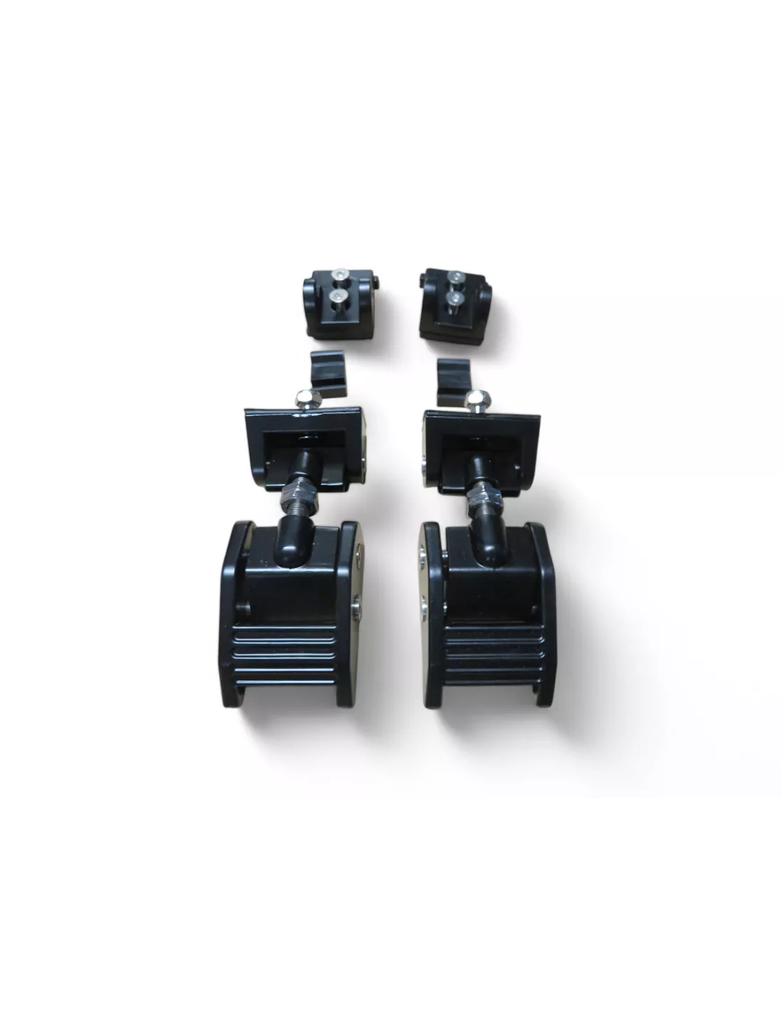 Attaches capot en aluminium anodisé noir pour Jeep Wrangler JK - la