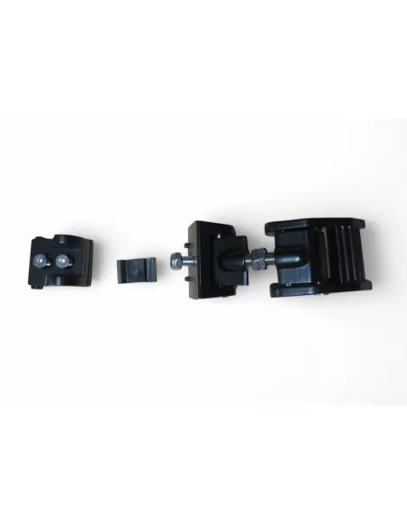 Attaches capot en aluminium anodisé noir pour Jeep Wrangler JK - la